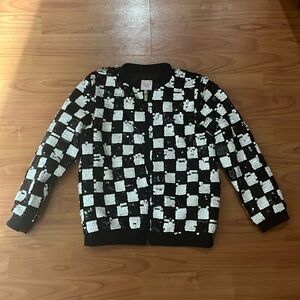 Never worn more than magic Sz 6/6x sequin black and white checkered jacket